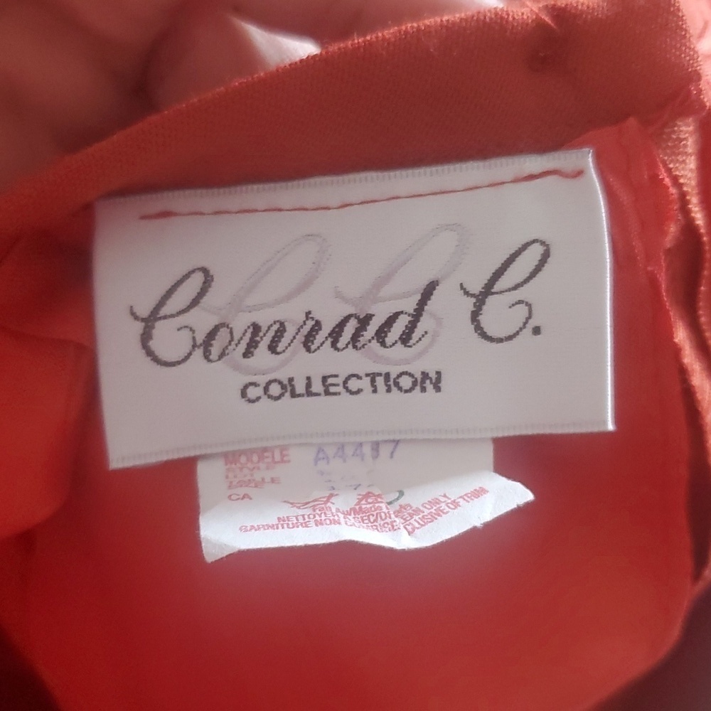 Vintage Conrad C Wool Orange Blazer and Pencil Skirt Set - Picture 15 of 15